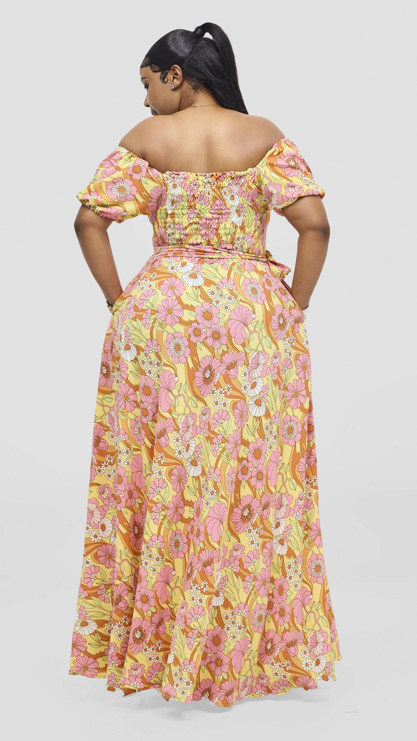 Silk House Collection Malaika Skirt Set -Olive Green/Mustard Combo