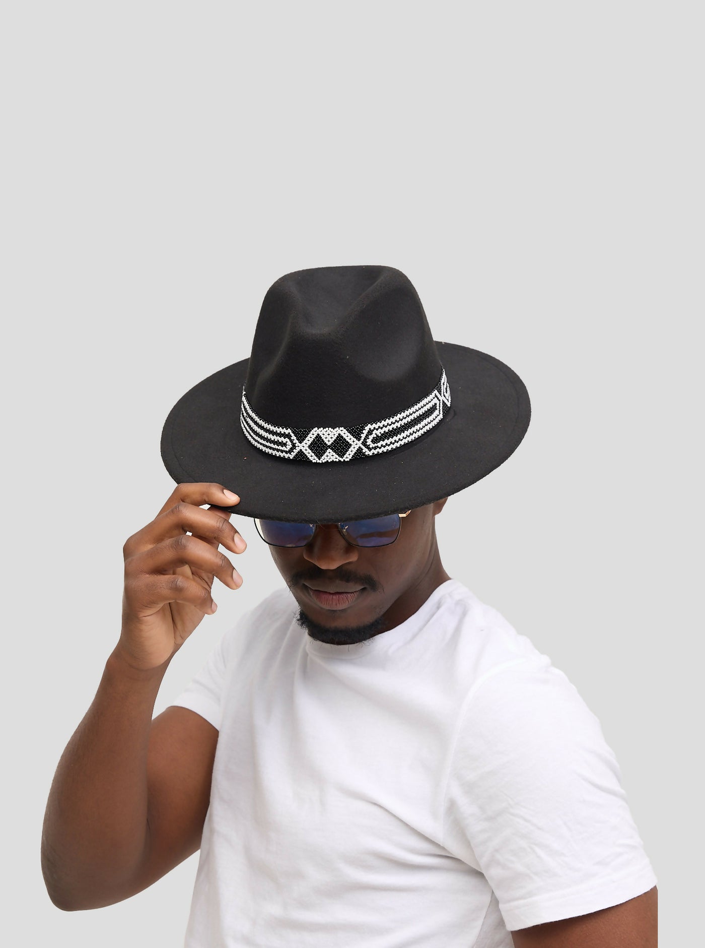 Umbo Collections Fedora Hat - Black