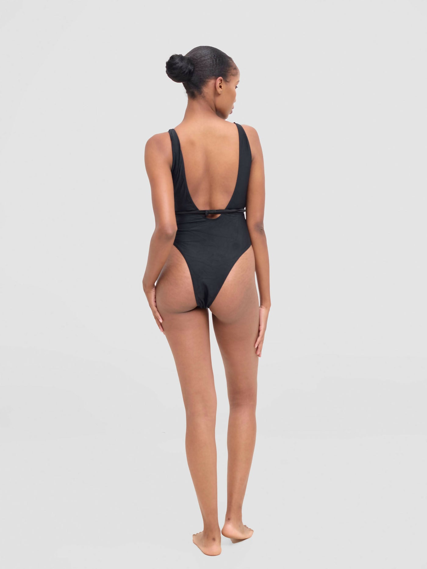Shells Attic Monokini Swimwear Suit - Black - Shopzetu