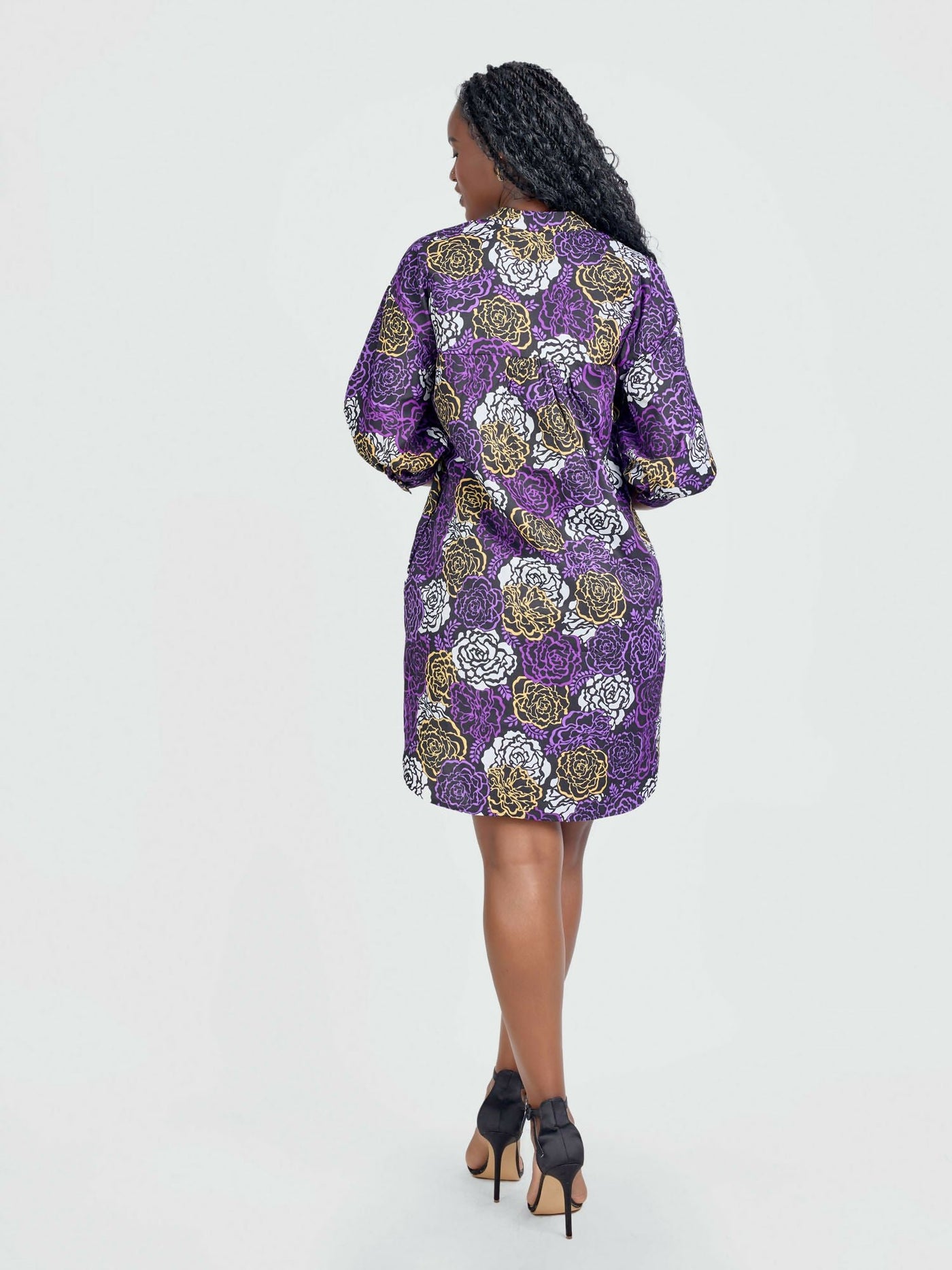Tuli NuruAnkara Shift Dress - Purple - Shopzetu
