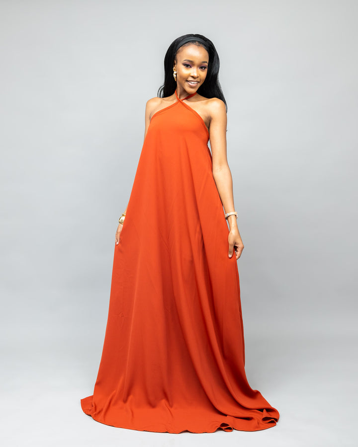 Afriwia Poise Maxi Dress - Orange