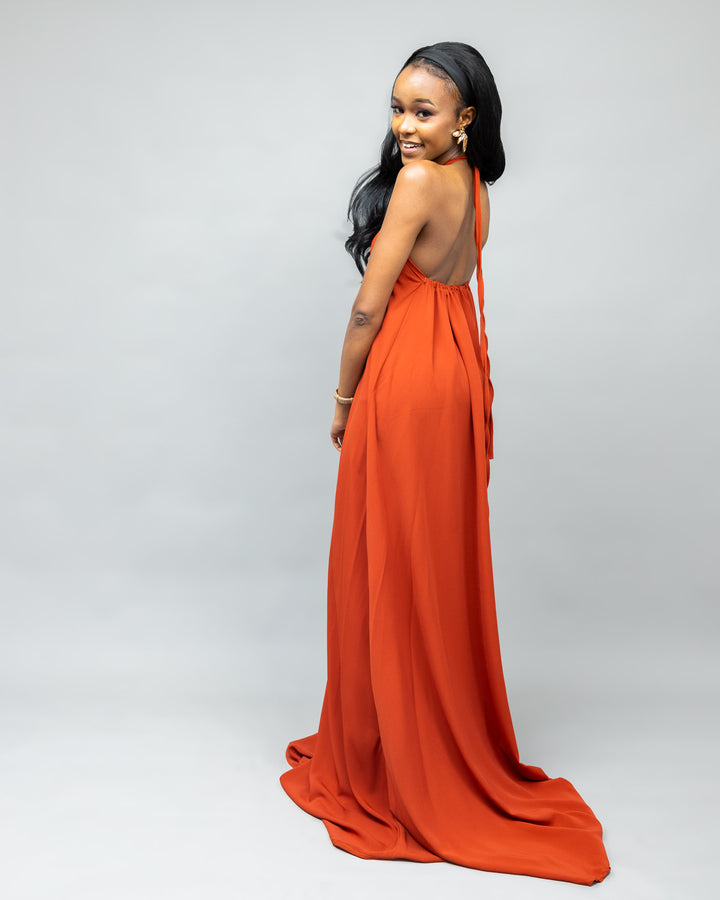 Afriwia Poise Maxi Dress - Orange