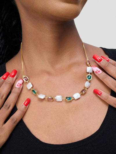 Accessorize With Style Statement Necklace - Multicoloured - Shopzetu