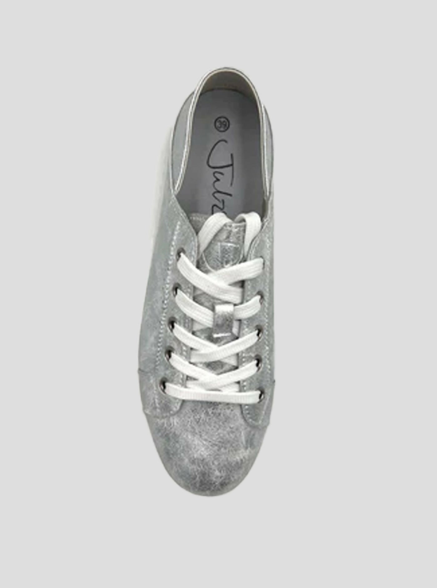 Julz Valentina Matte Sneaker - Silver - Shopzetu