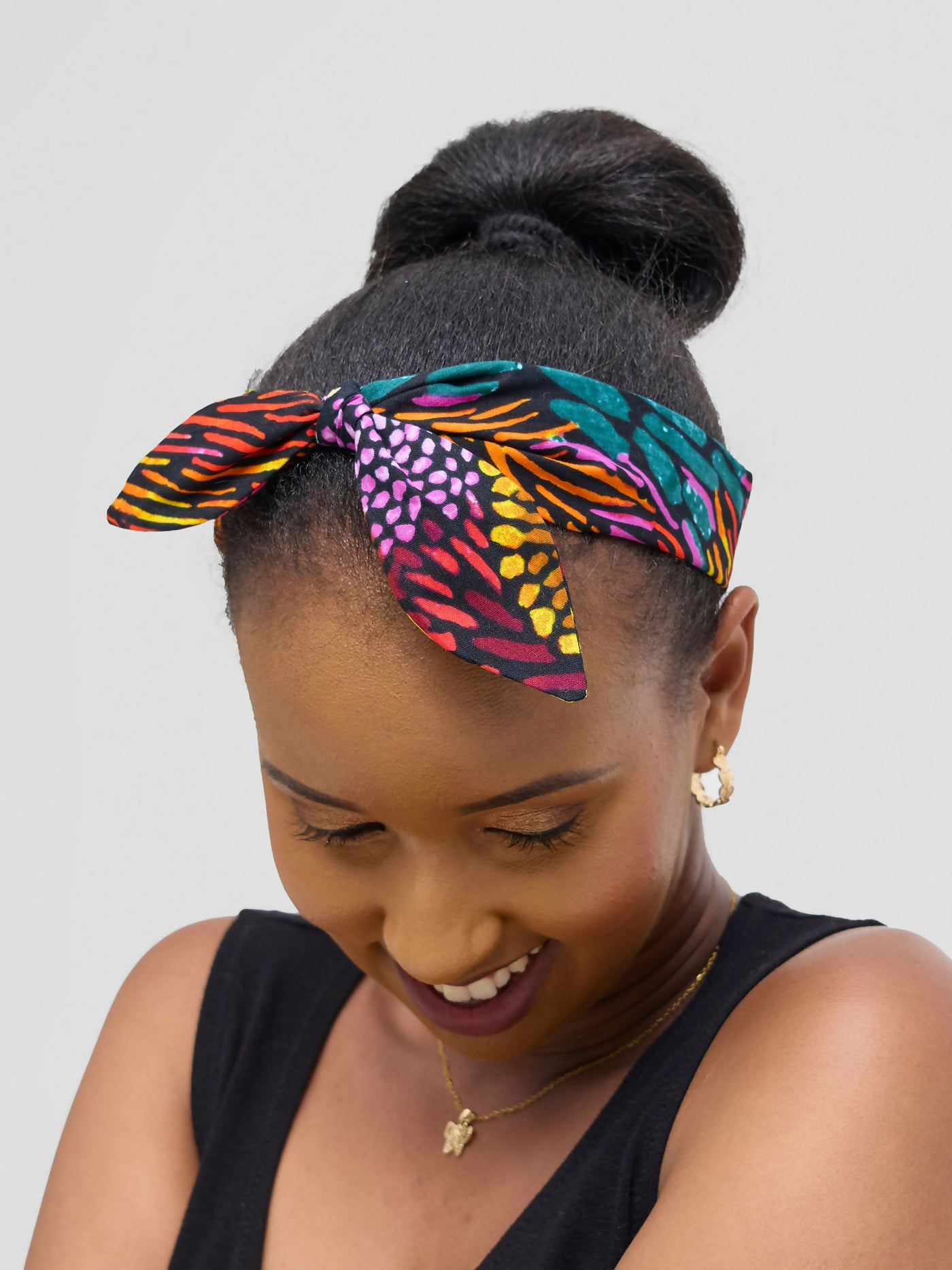 Proverbs 1 Bow Embellished Ascent Headband - Multicolored - Shopzetu