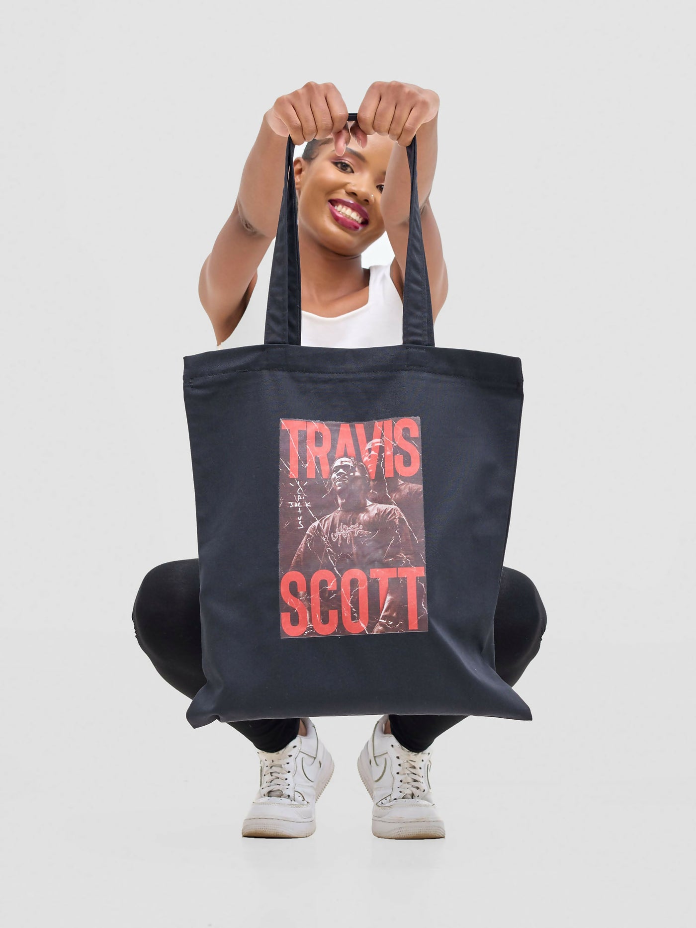 Bloom Apparels Travis Scott Tote Bag - Black - Shopzetu