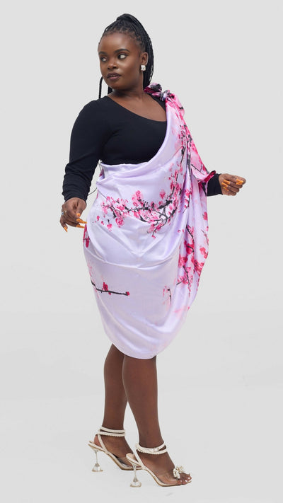 Afrodame Luxurious Silk Scarf - Pink - Shopzetu