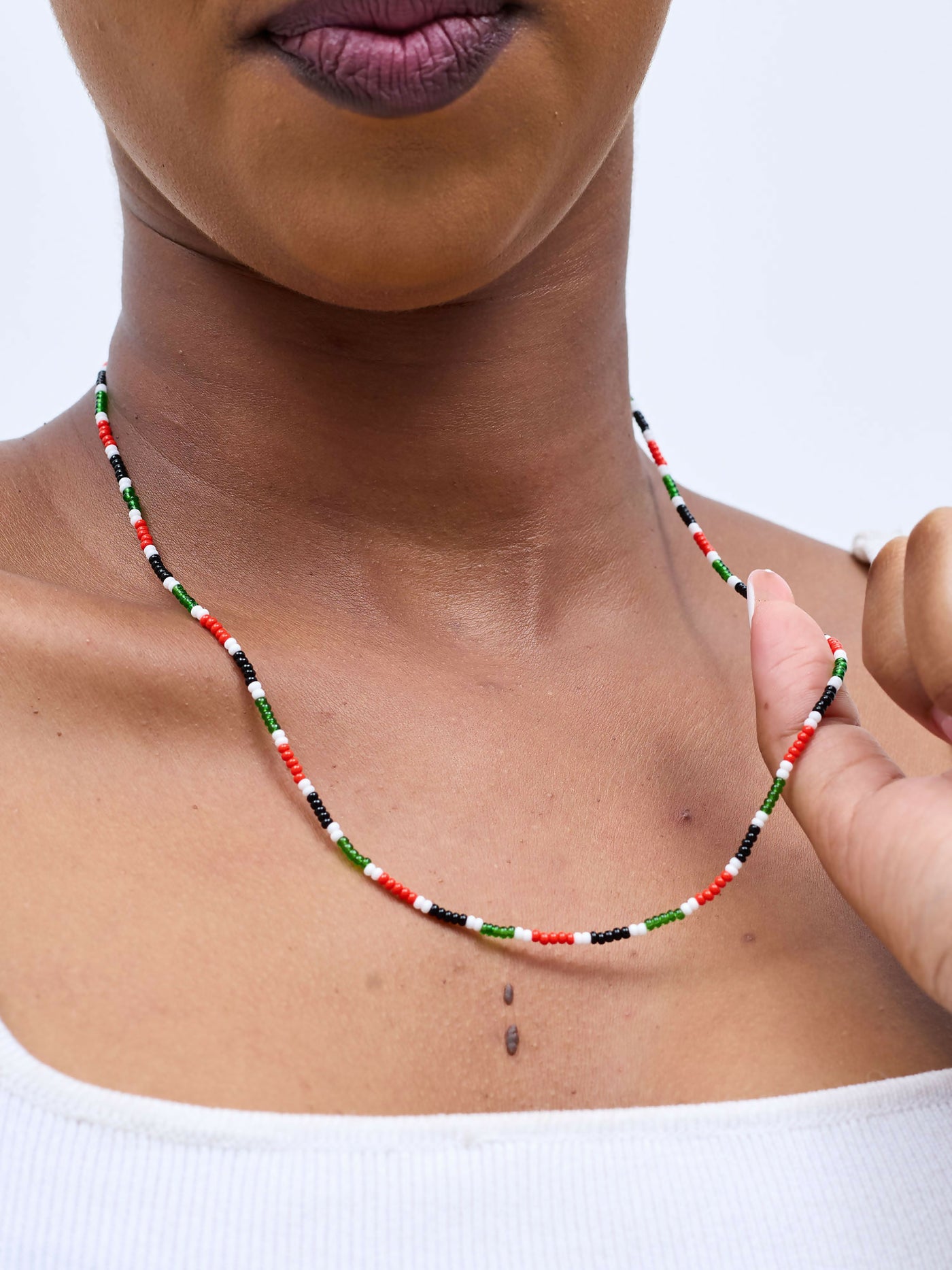 Dianaah J Beaded Necklace - Kenyan Flag - Shopzetu