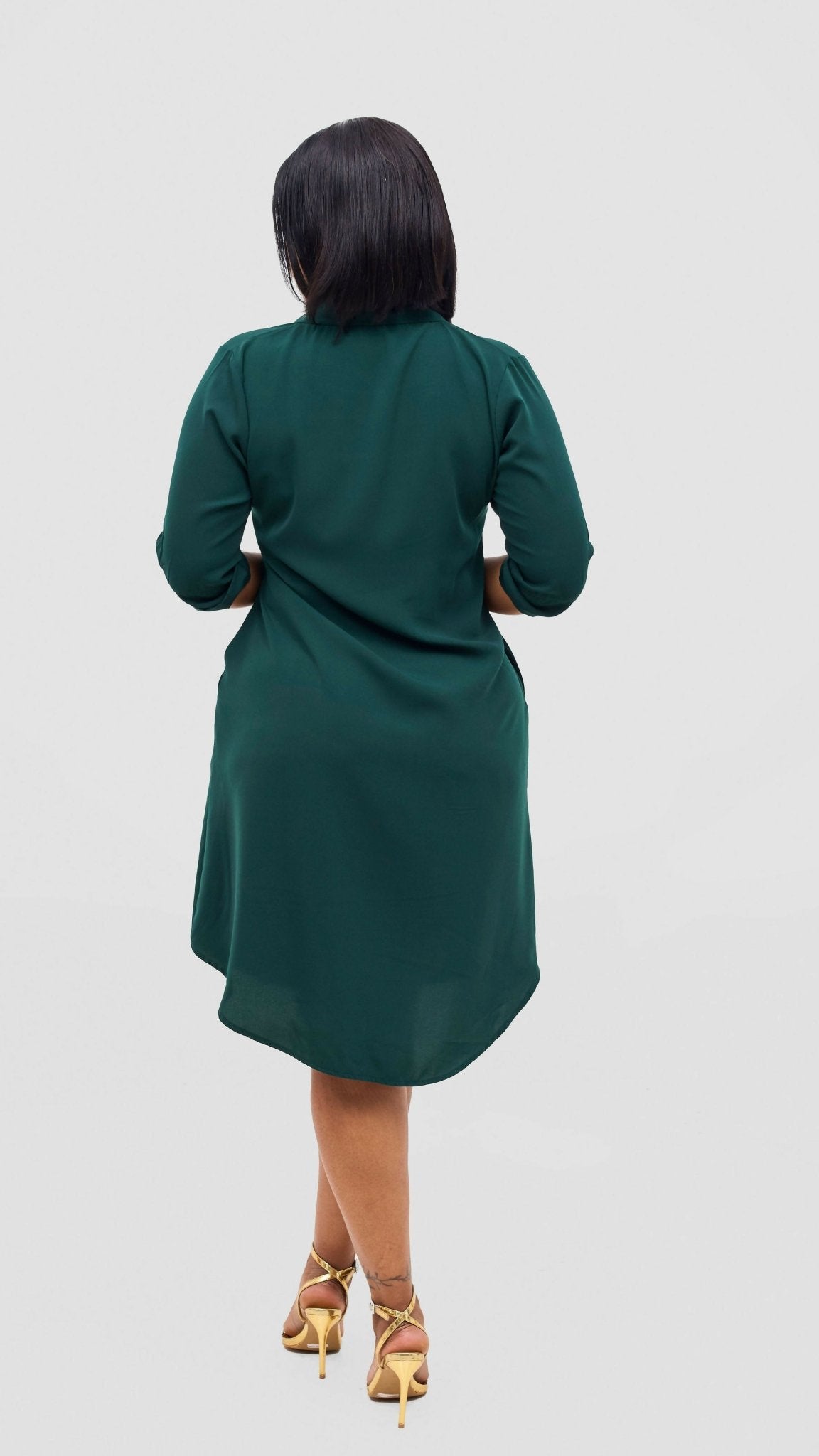 Salok Havilah Waini Dress - Green - Shopzetu