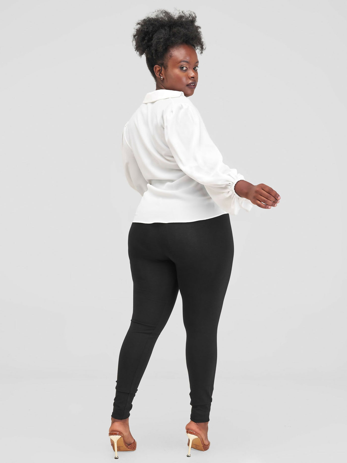 The Fashion Frenzy Wrap Blouse - White