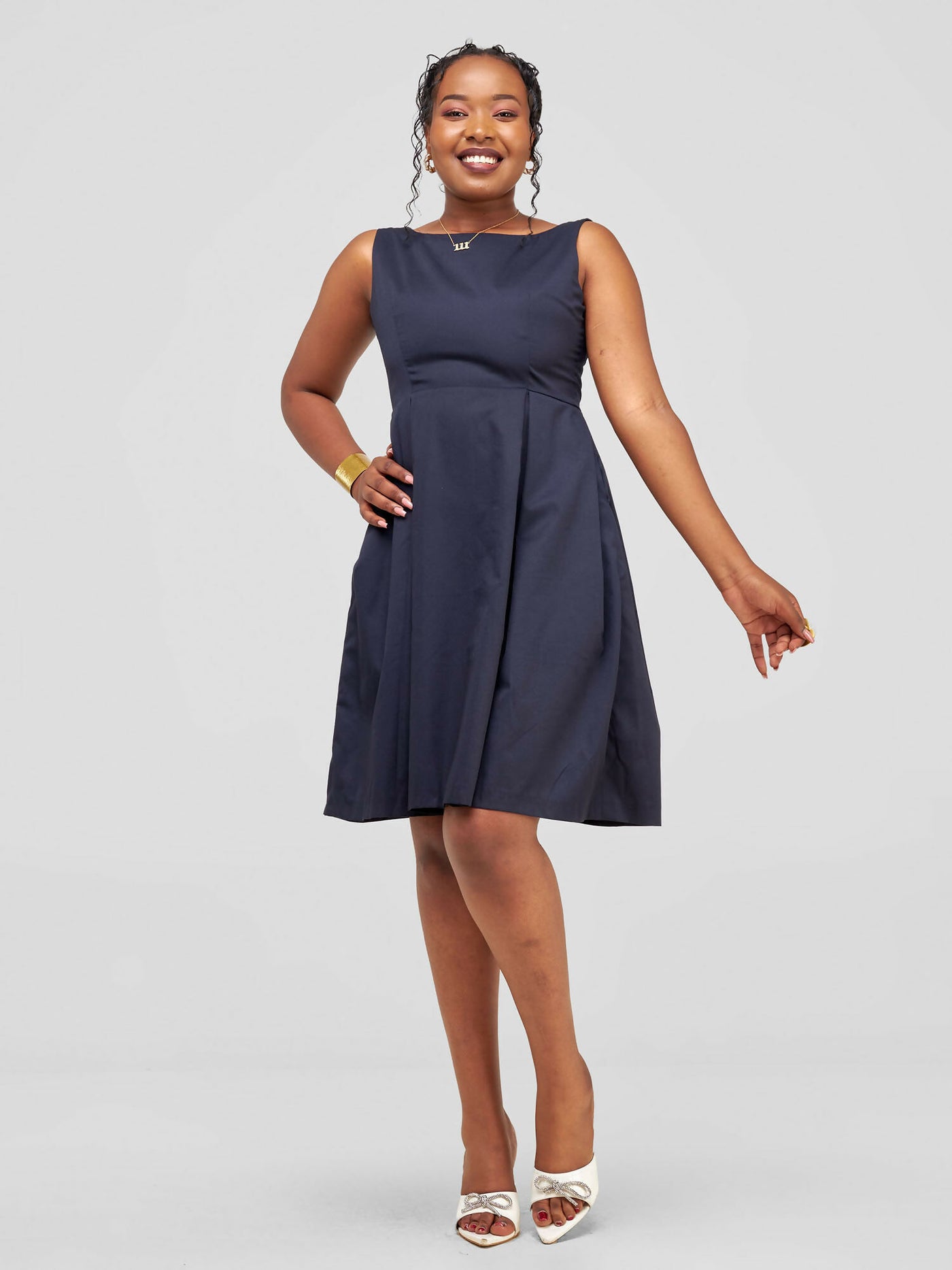 The Fashion Frenzy Skater - Navy Blue