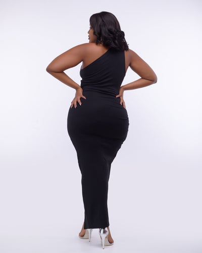 Tuli Nawi Dinner Dress - Black - Shopzetu