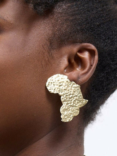 Purely Brass Kamili Earring - Brass - Shopzetu