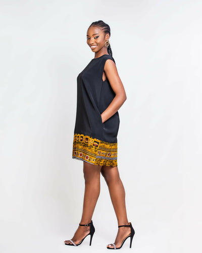 Da’Joy Fashions Echo Dress - Black - Shopzetu