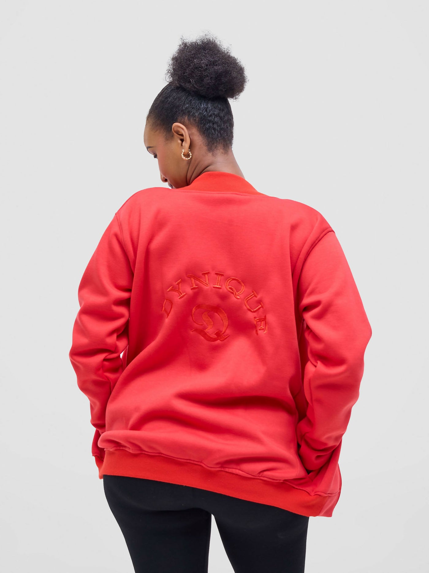 Dynique Clothing Bomber Jacket - Red - Shopzetu