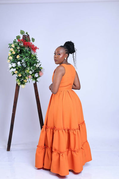 Vintlyne Maya Sunny Dress - Orange