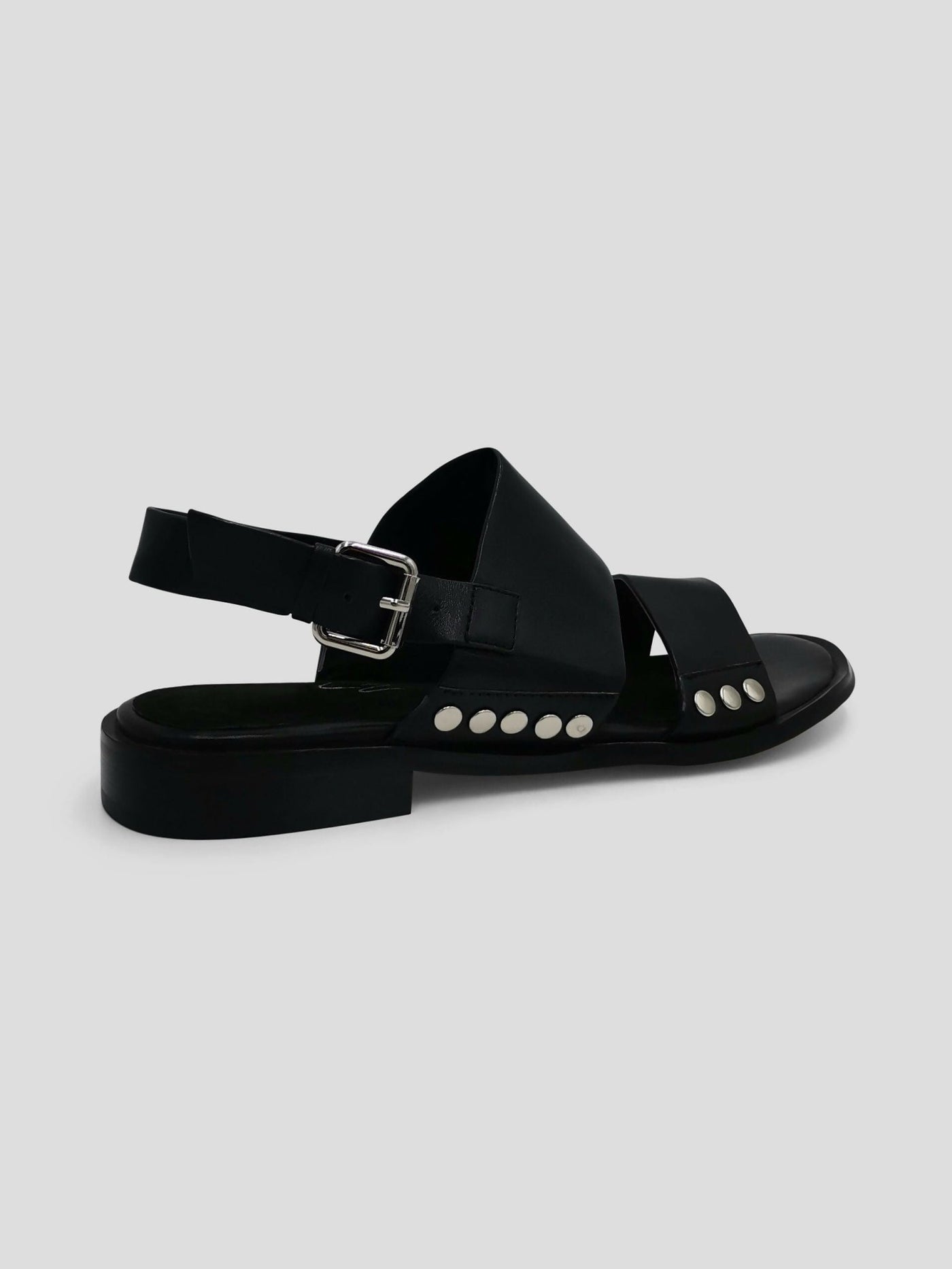 Julz Poppy Black Sandals - Black - Shopzetu