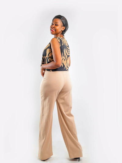 Liliadly Zibra Crop Top - Mustard - Shopzetu