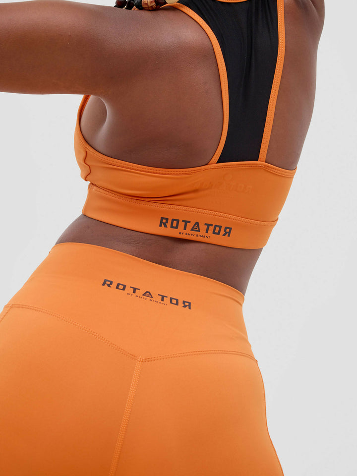 Rotator Active Wear Sports Bra - Orange - Shopzetu