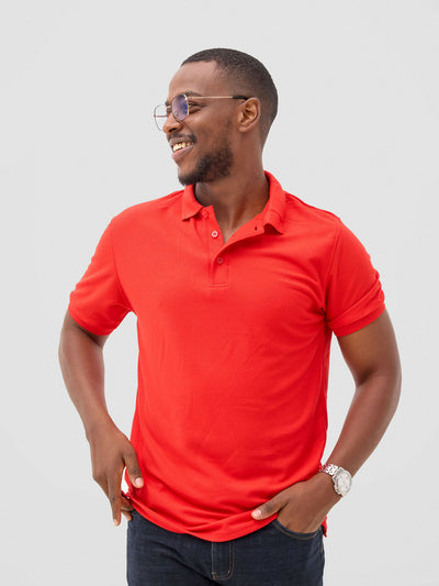 Zuria Fashions Polo T-shirt - Red - Shopzetu