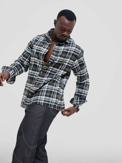 Kalungi Kizazi Flannel Shirt - Multicolored - Shopzetu