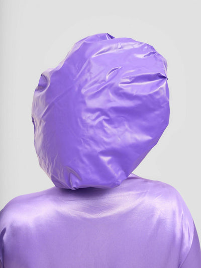 Satin Revolution Satin Lined Shower Bonnet - Purple - Shopzetu