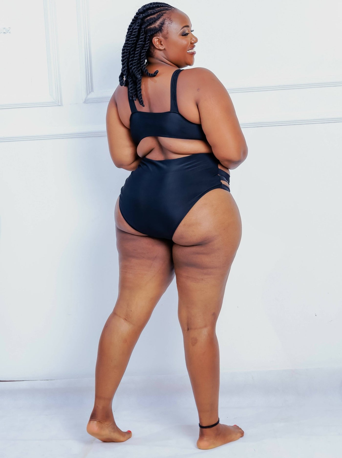 Shells Attic Swimwear Suit Monokini - Black - Shopzetu