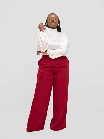 Elsie Glamour Ariana Top - White - Shopzetu