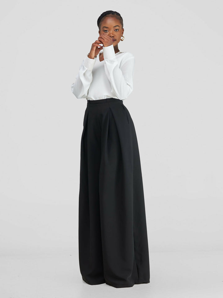 African Yuva Tulips Pants - Black