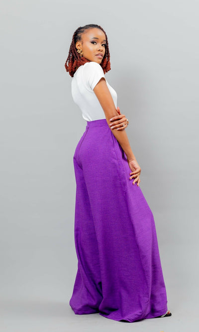 Afriwia Topazi Pant - Purple - Shopzetu