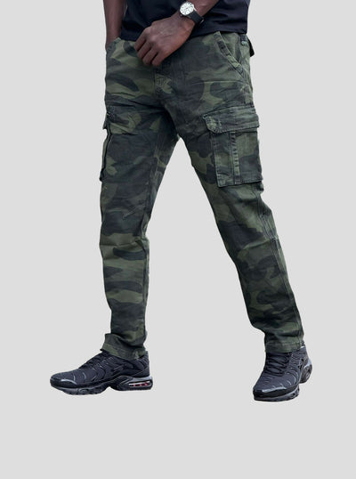 Stylish Brothers Military Print Cargo Pant - Green - Shopzetu
