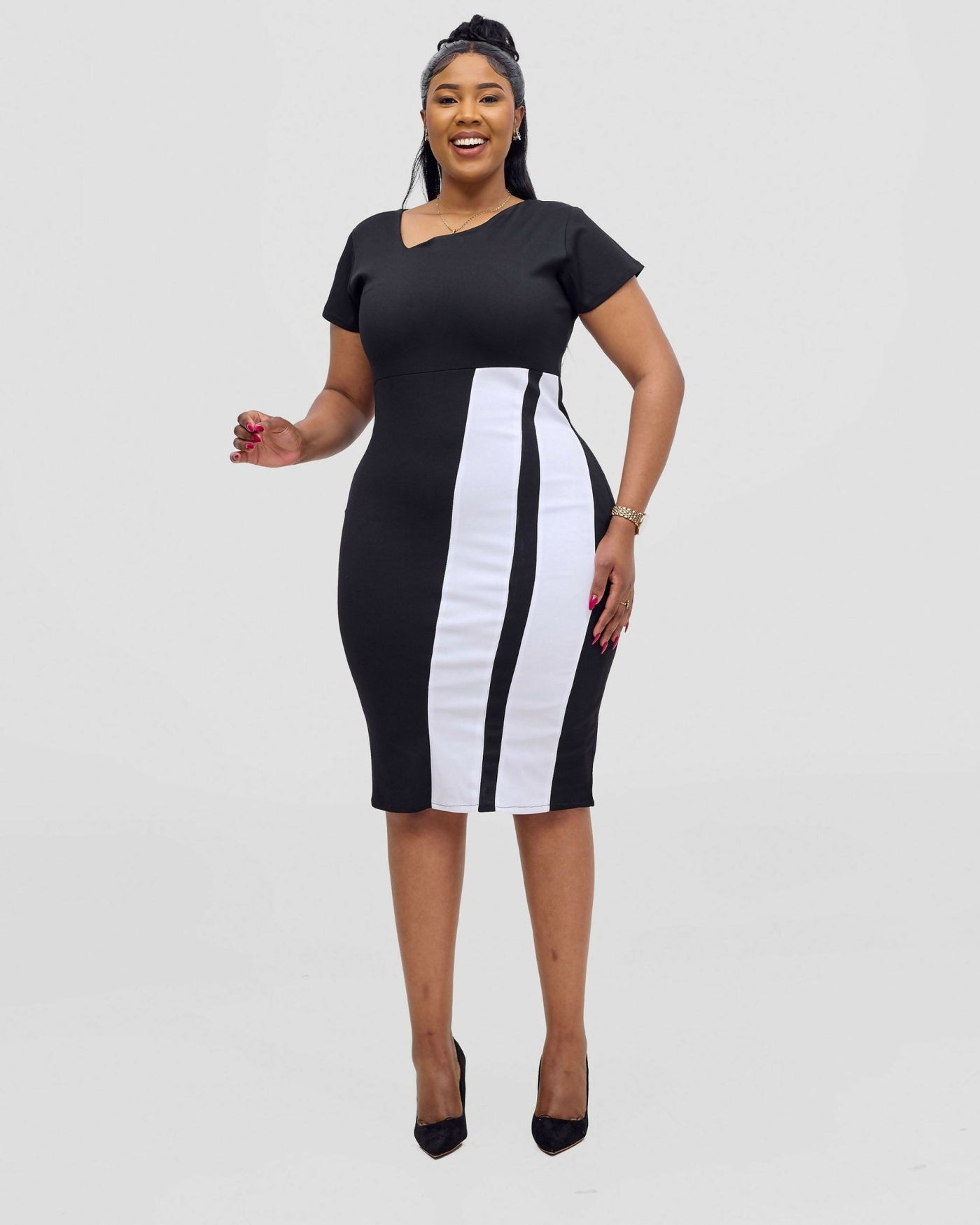 Kakiba Collections Linah Dress - Black - Shopzetu