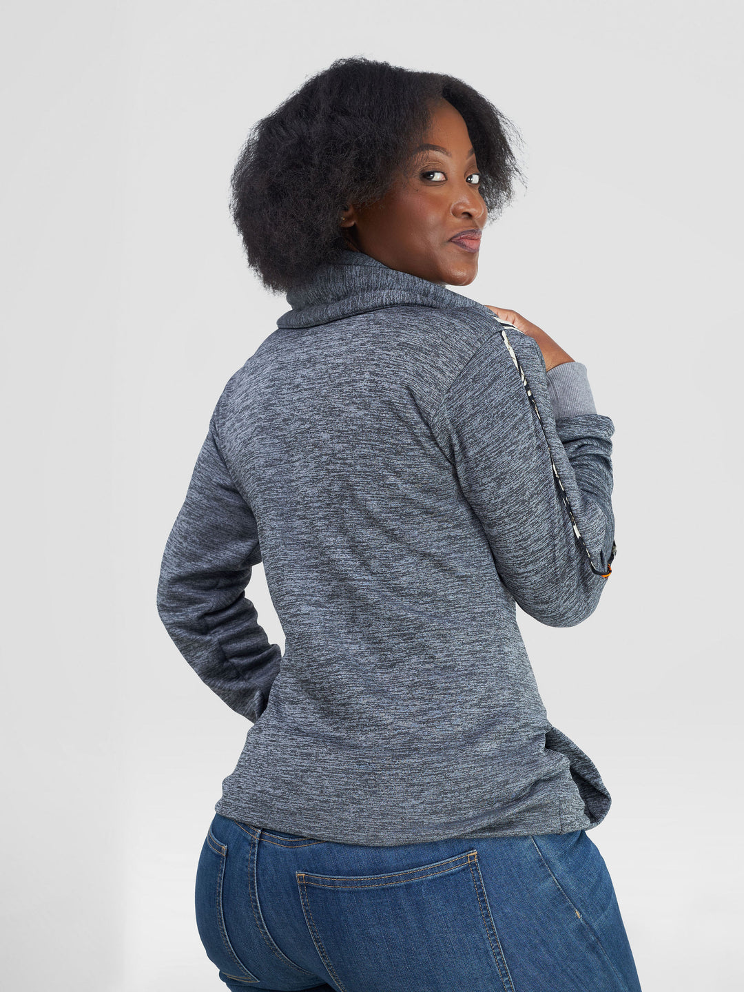 Rafiki Threads Dlala Jumper Hoodie - Grey