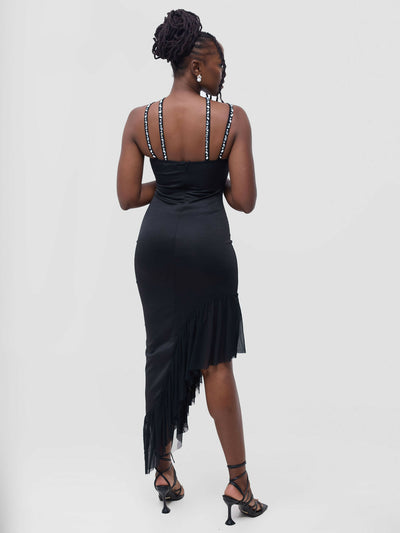 Stylish Sisters Evening Dress - Black - Shopzetu