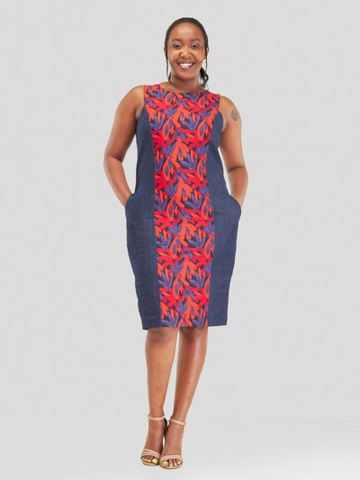 WSC Dewuor Jeans Dress - Crimson