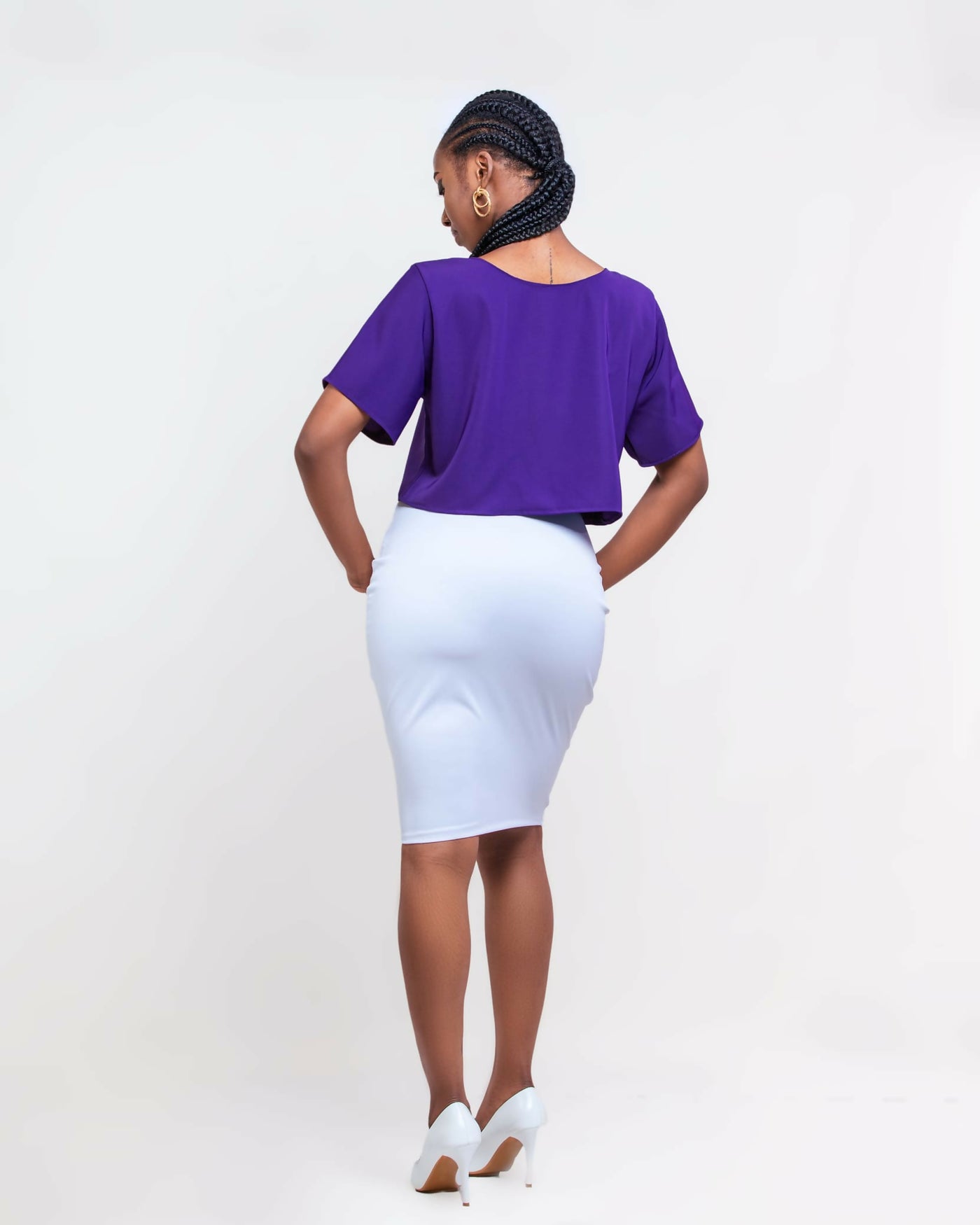 Da’Joy Fashions Orion Crop Top - Purple - Shopzetu
