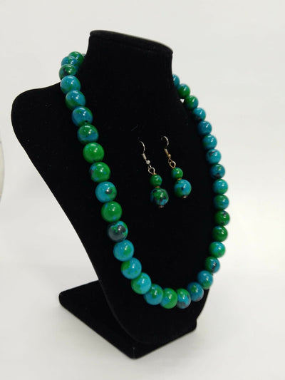 Klewisia Closet Beaded Necklace - Green - Shopzetu