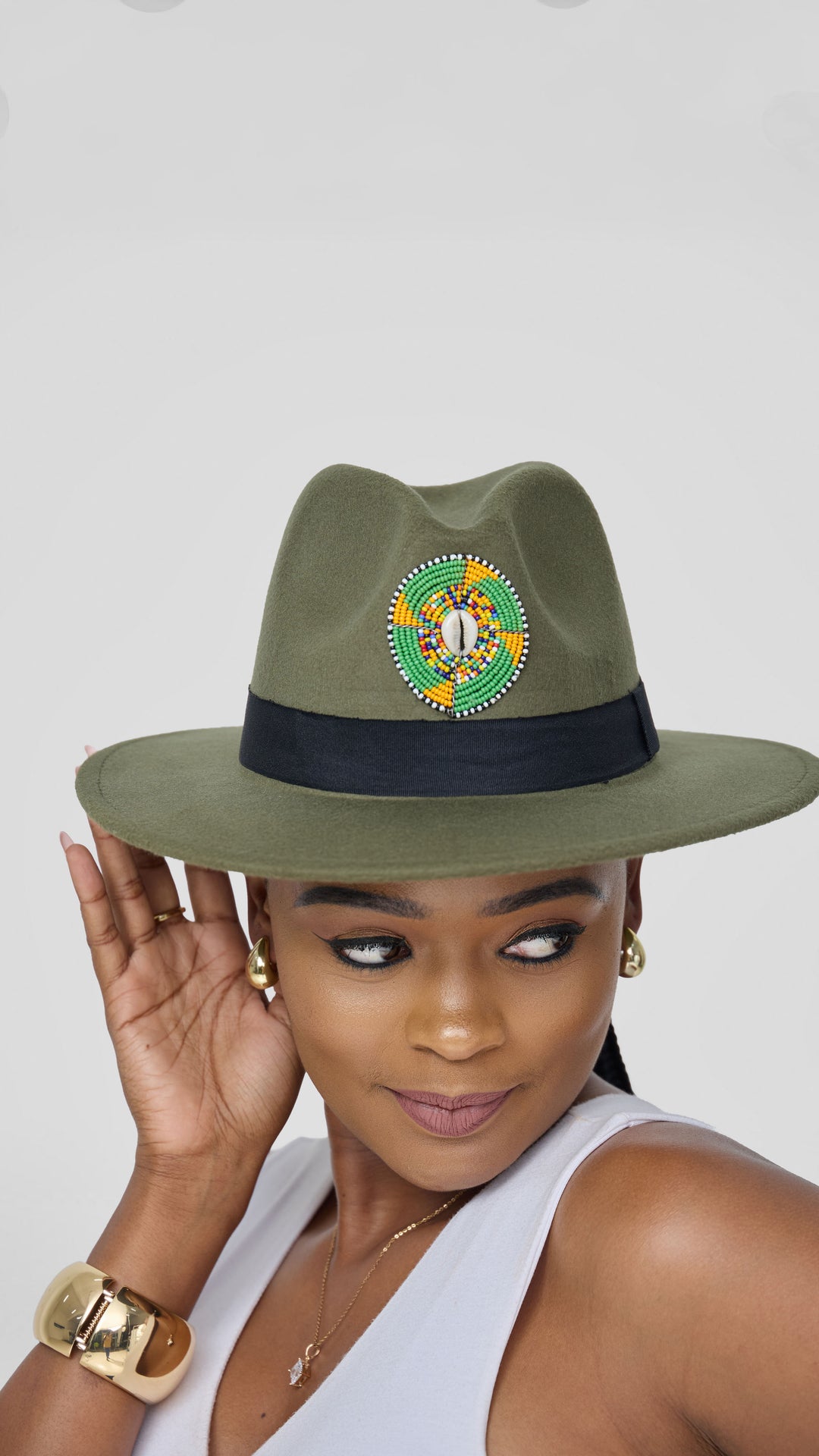 Umbo Collections Fedora Hat - Jungle Green