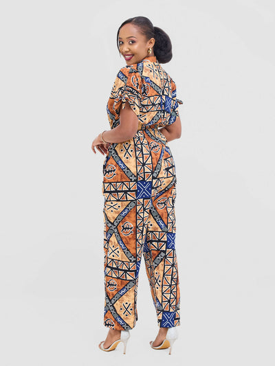 Prettygline Wiwi Pant Set - Brown - Shopzetu