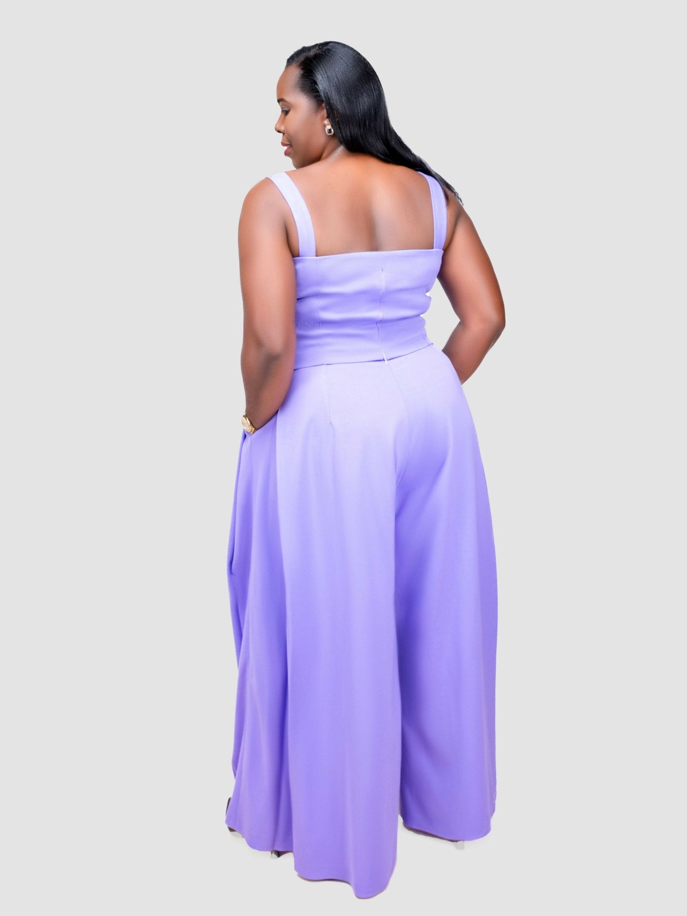 V - LUX Lavish Babe Palazzo Pant - Lilac - Shopzetu