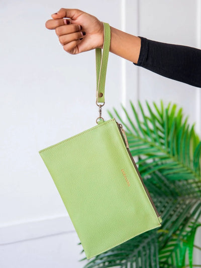 Luxaltra Status Clutch - Sage Green - Shopzetu