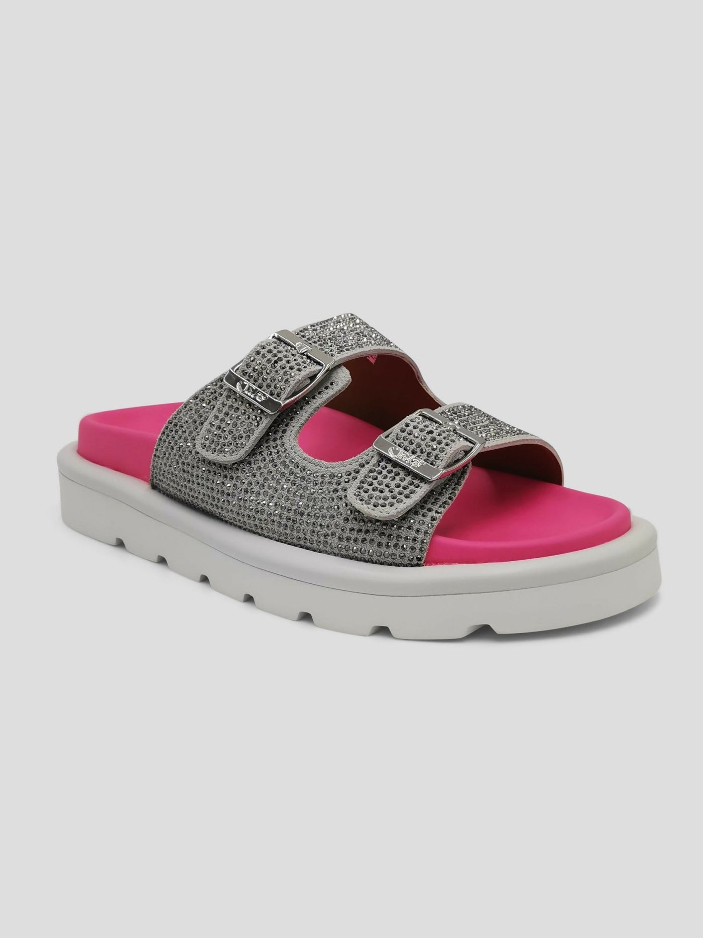 Julz Zane Diamanté Sandal - Pink - Shopzetu