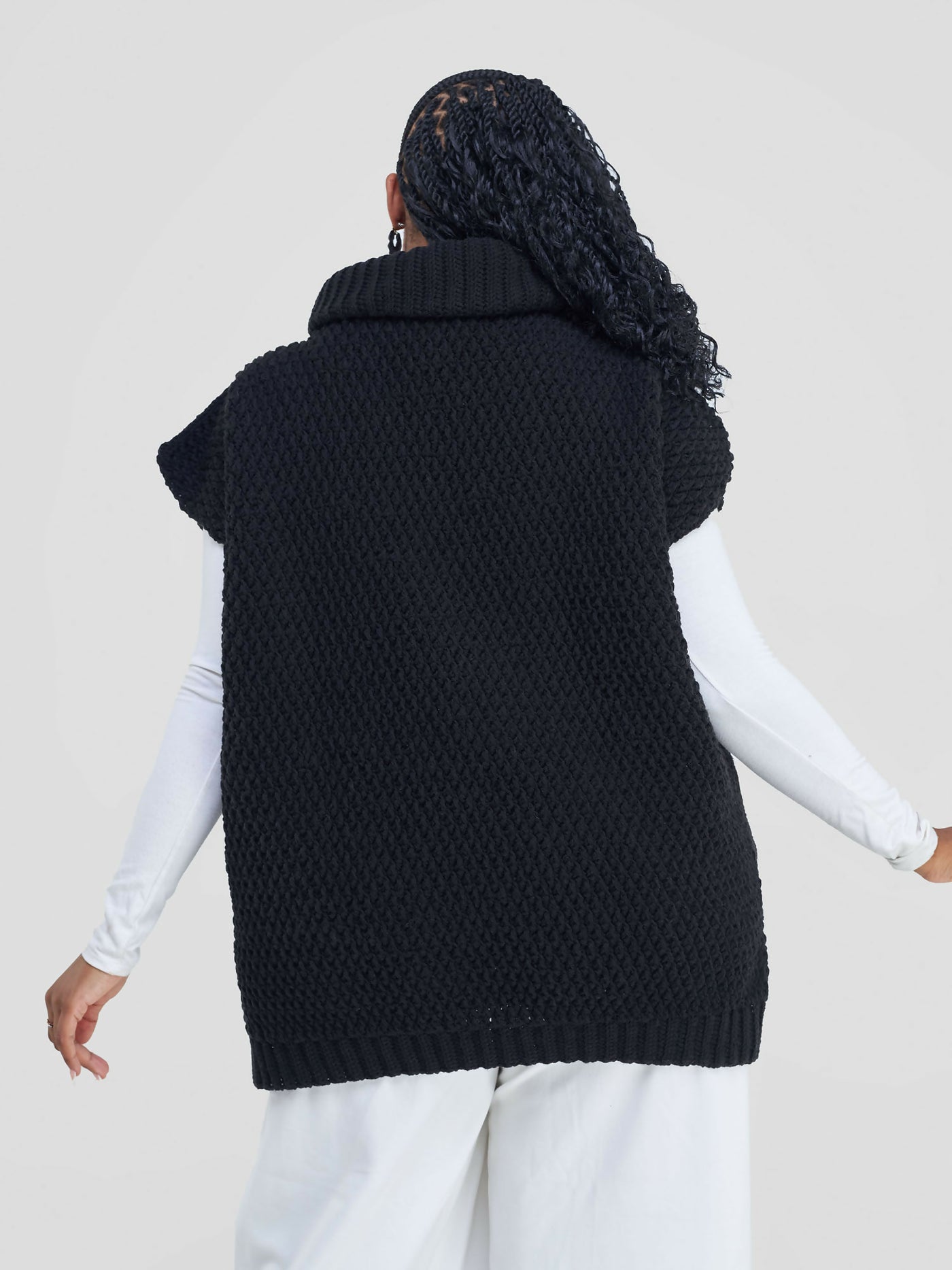 Crochet Embrace With Frontal Pocket - Black - Shopzetu