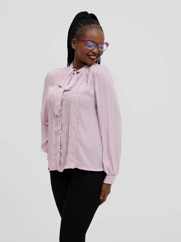 The Fashion Frenzy Blouse Top - Pink - Shopzetu