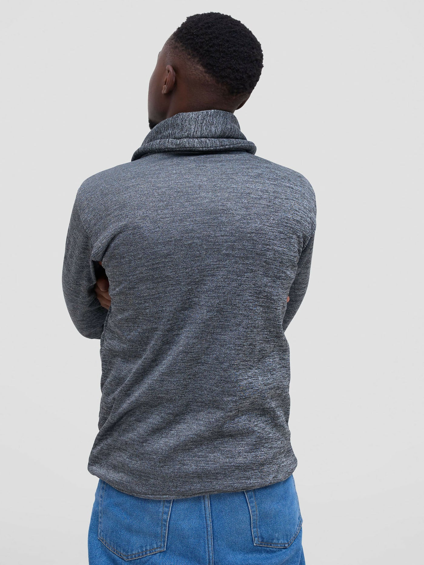 Rafiki Threads Dlala Jumper Hoodie - Grey - Shopzetu
