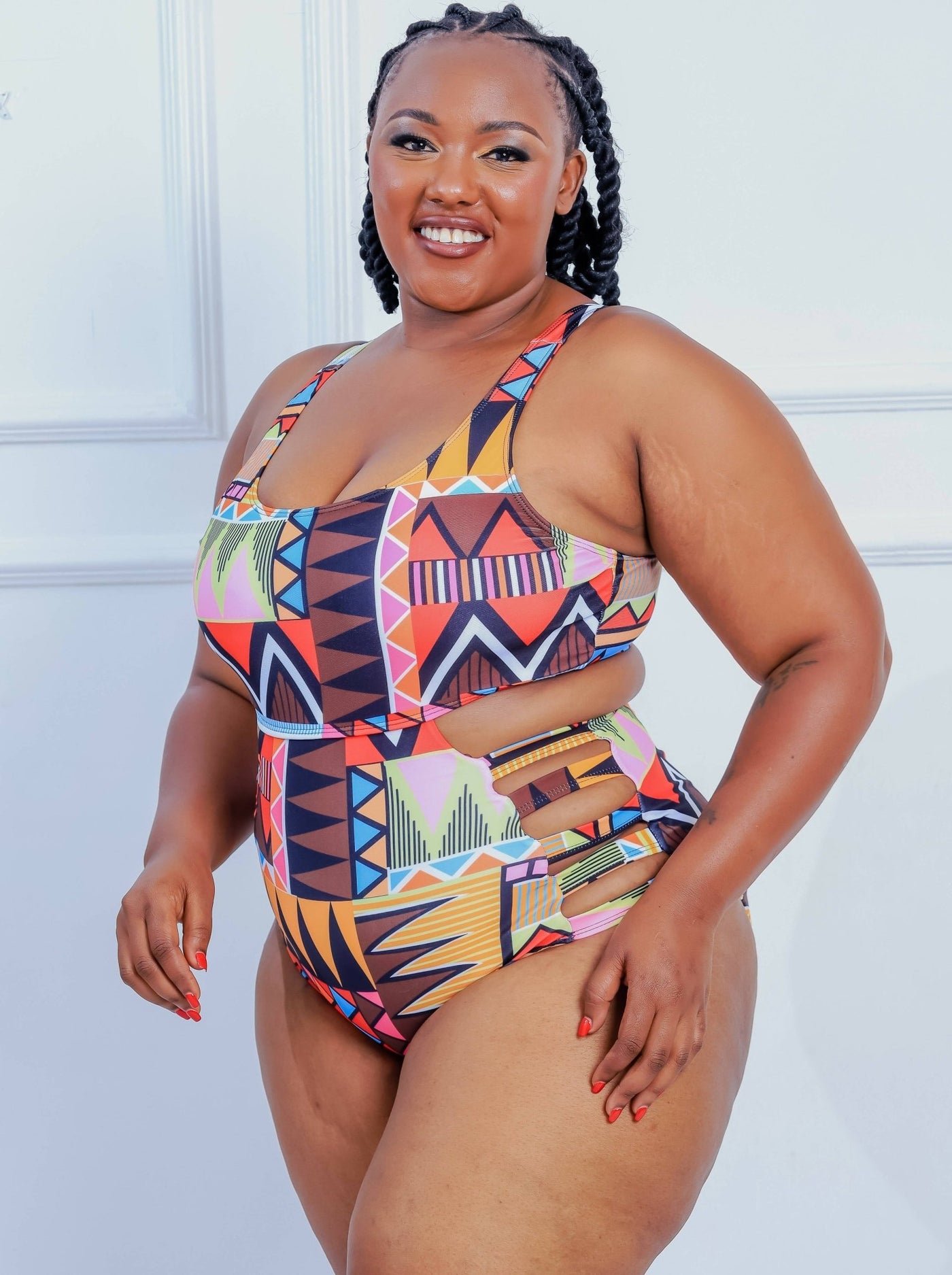 Shells Attic Swimwear Suit Monokini - Orange - Shopzetu