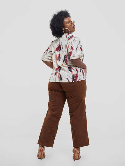 Kalungi Mshikaji Unisex Pant - Brown - Shopzetu