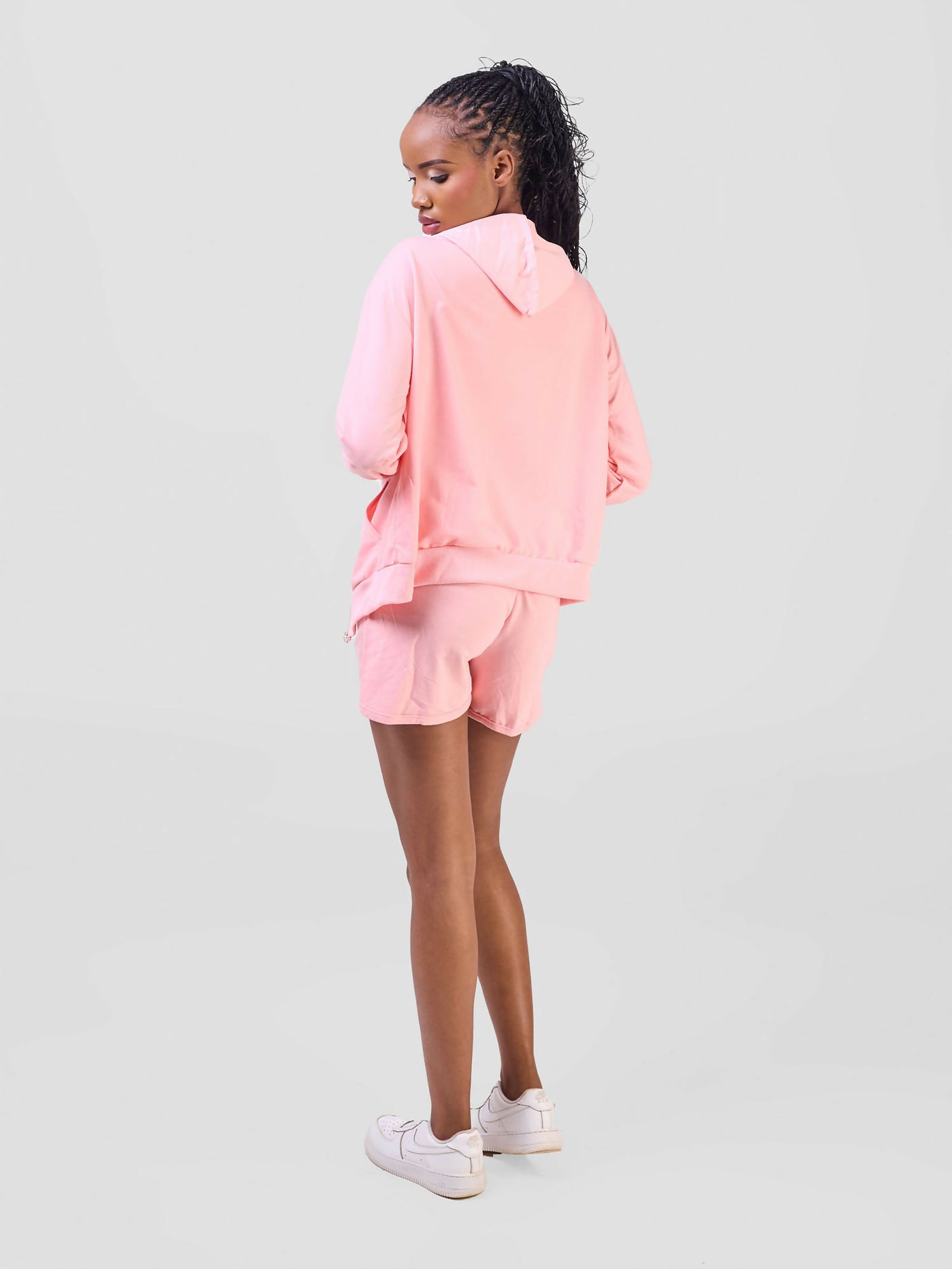 Dynique Clothing 3 - Piece Short Sets - Nude Pink - Shopzetu