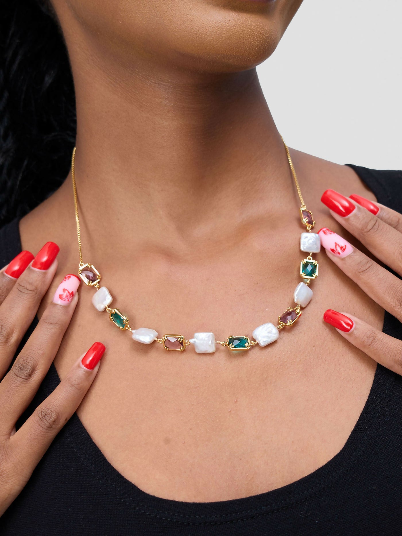 Accessorize With Style Statement Necklace - Multicoloured - Shopzetu