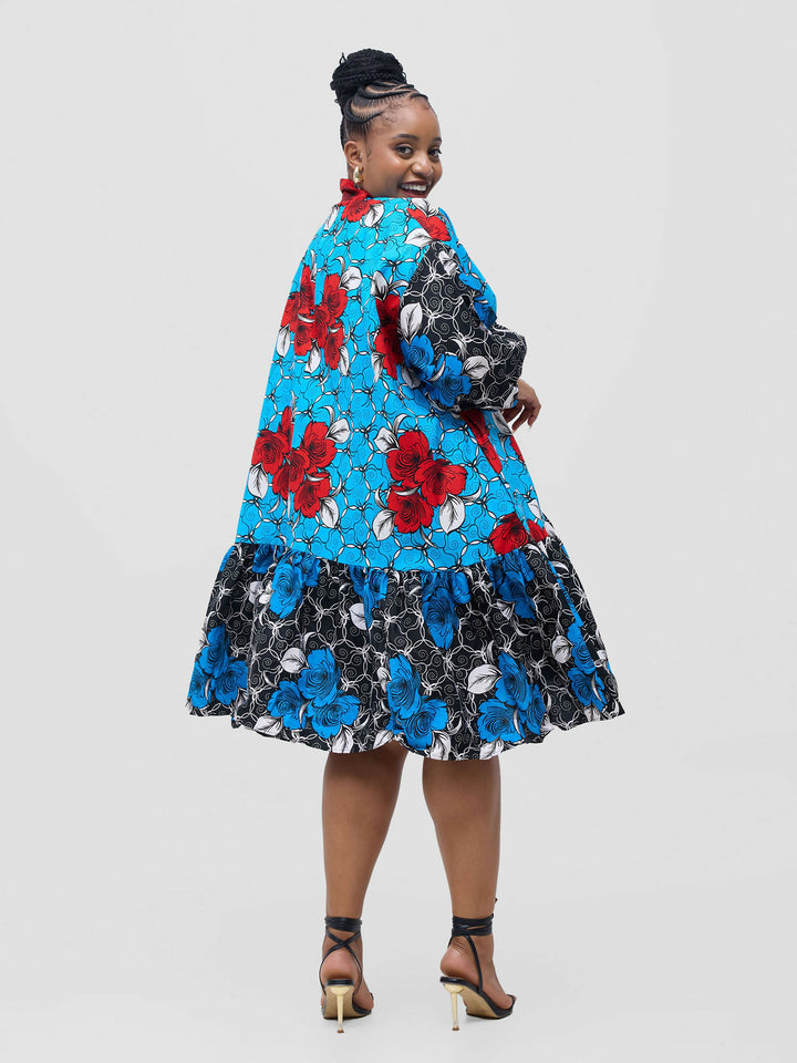 Simbaress Zuri Dress - Blue - Shopzetu